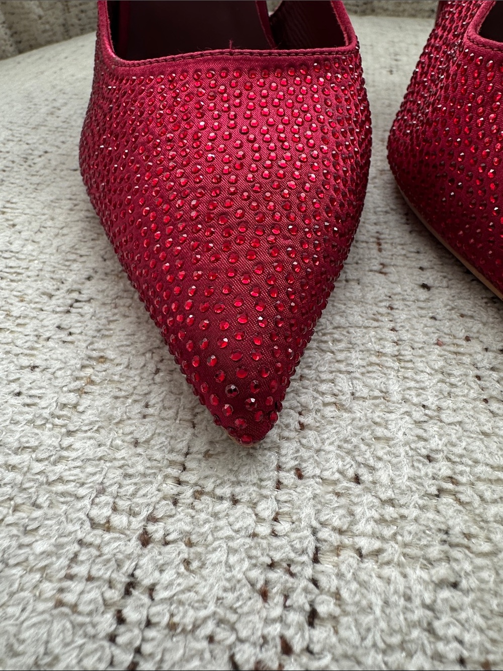 Red Rhinestone Heels - Picture 3 of 4